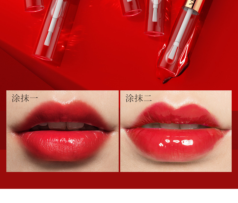 Fanzhen Color-Holding Matte Double-Headed Lip Lacquer Makeup Waterproof No Stain on Cup Lipstick Moist Lipstick Beauty Cosmetics