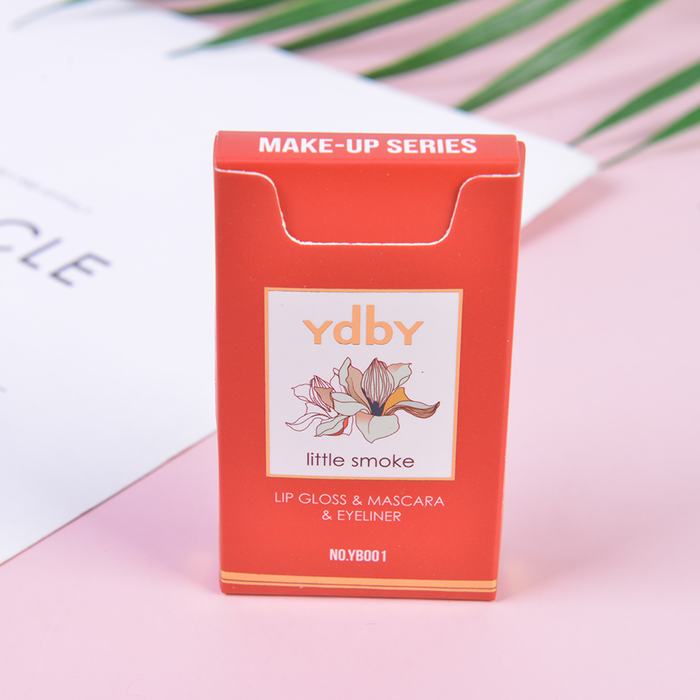 Small Cigarette Tube Black Mascara Eyeliner Lip Glaze Set Not Easy to Smudge Long-Lasting Base Price Waterproof Smear-Proof