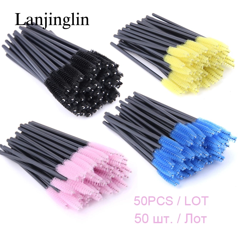 Brush Mascara Brush Brow Spiral Brush Comb Lip Brush Eye Shadow Stick Value Boxed Disposable Makeup Tools Spiral Mascara Brush