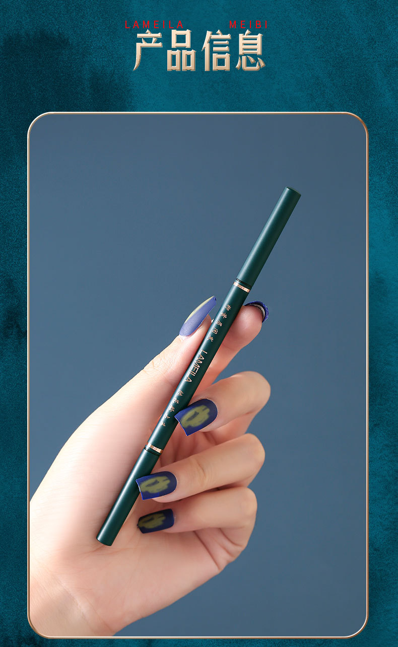 Huaxizi Same Style Double-Headed Automatically Rotate Eyebrow Pencil Discoloration Resistant Natural Fine-Headed Eyebrow Pencil Eyeliner Factory Direct Supply Huaxizi Same Style Double-Headed Automatically Rotate Eyebrow Pencil Discoloration Resistant Natural Fine-Headed Eyebrow Pencil Eyeliner Factory Direct Supply