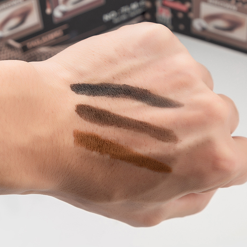 E060 telemei 3 ni1 eyeliner eyebrow brush eyebrow powder a multi - purpose, durable, waterproof, quick drying, non - smudging eyebrow powder