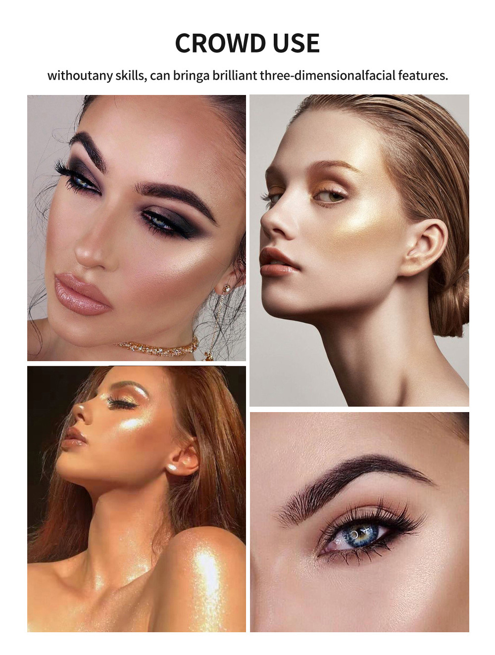 Handaiyan Han Daiyan Diamond Highlight Powder Brightening Skin Color Repair Glitter Nose Shadow Modification Three-Dimensional Brightening