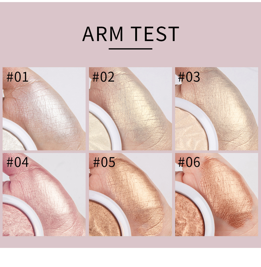 Han Daiyan Cross-Border Makeup Monochrome Diamond Baked Powder Polarized Highlight Powder Long-Lasting Brightening Finishing Shading Highlight Powder Powder