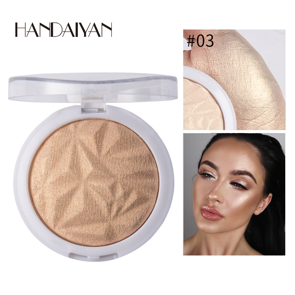 Han Daiyan Cross-Border Makeup Monochrome Diamond Baked Powder Polarized Highlight Powder Long-Lasting Brightening Finishing Shading Highlight Powder Powder