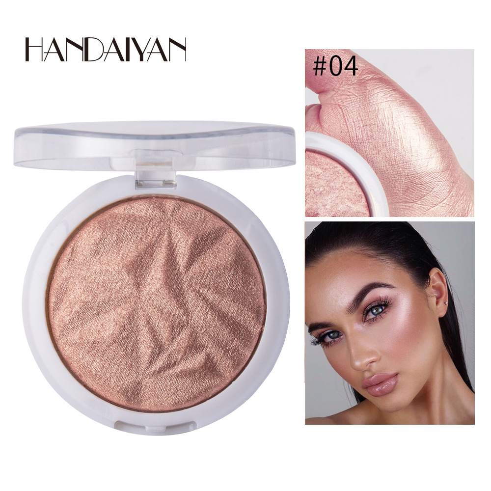 Han Daiyan Cross-Border Makeup Monochrome Diamond Baked Powder Polarized Highlight Powder Long-Lasting Brightening Finishing Shading Highlight Powder Powder