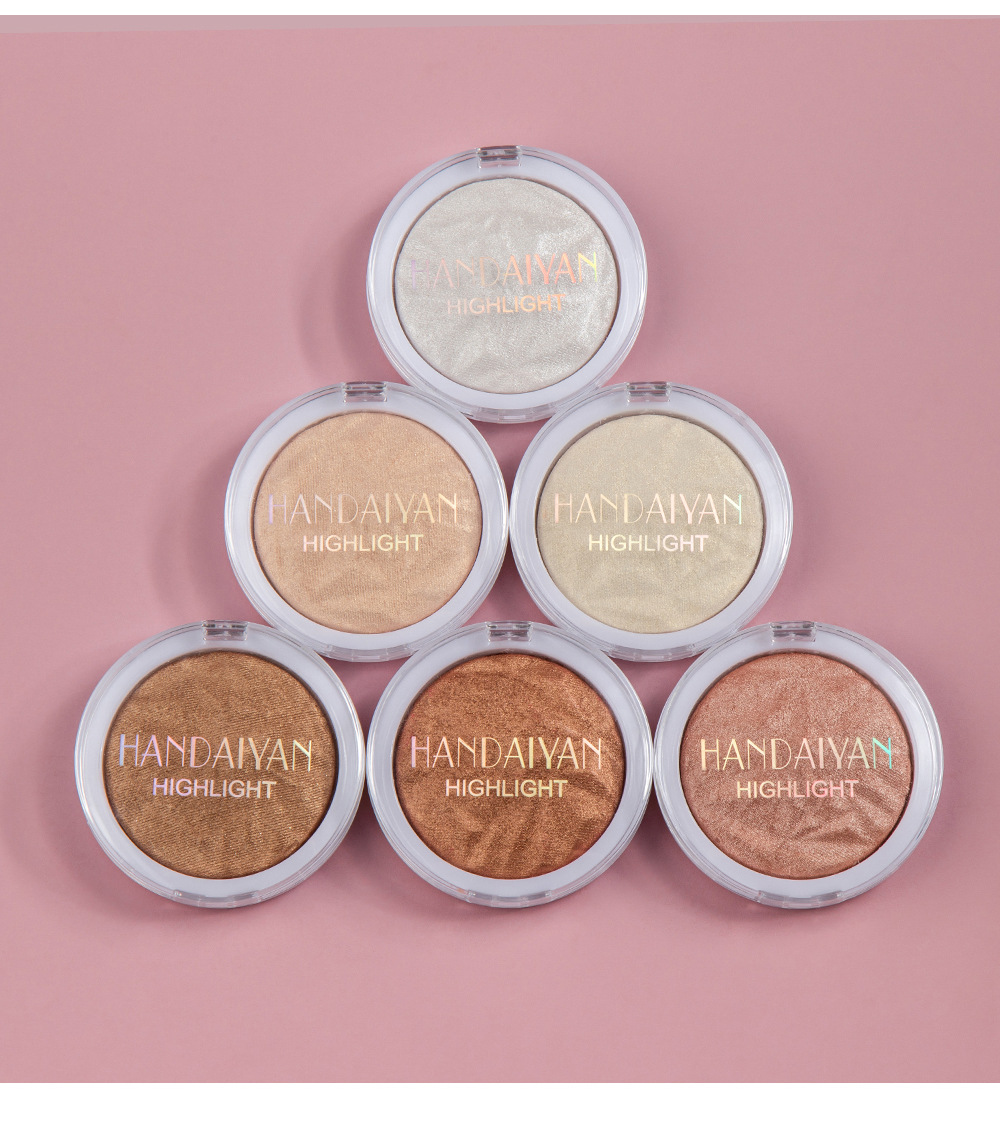 Han Daiyan Cross-Border Makeup Monochrome Diamond Baked Powder Polarized Highlight Powder Long-Lasting Brightening Finishing Shading Highlight Powder Powder