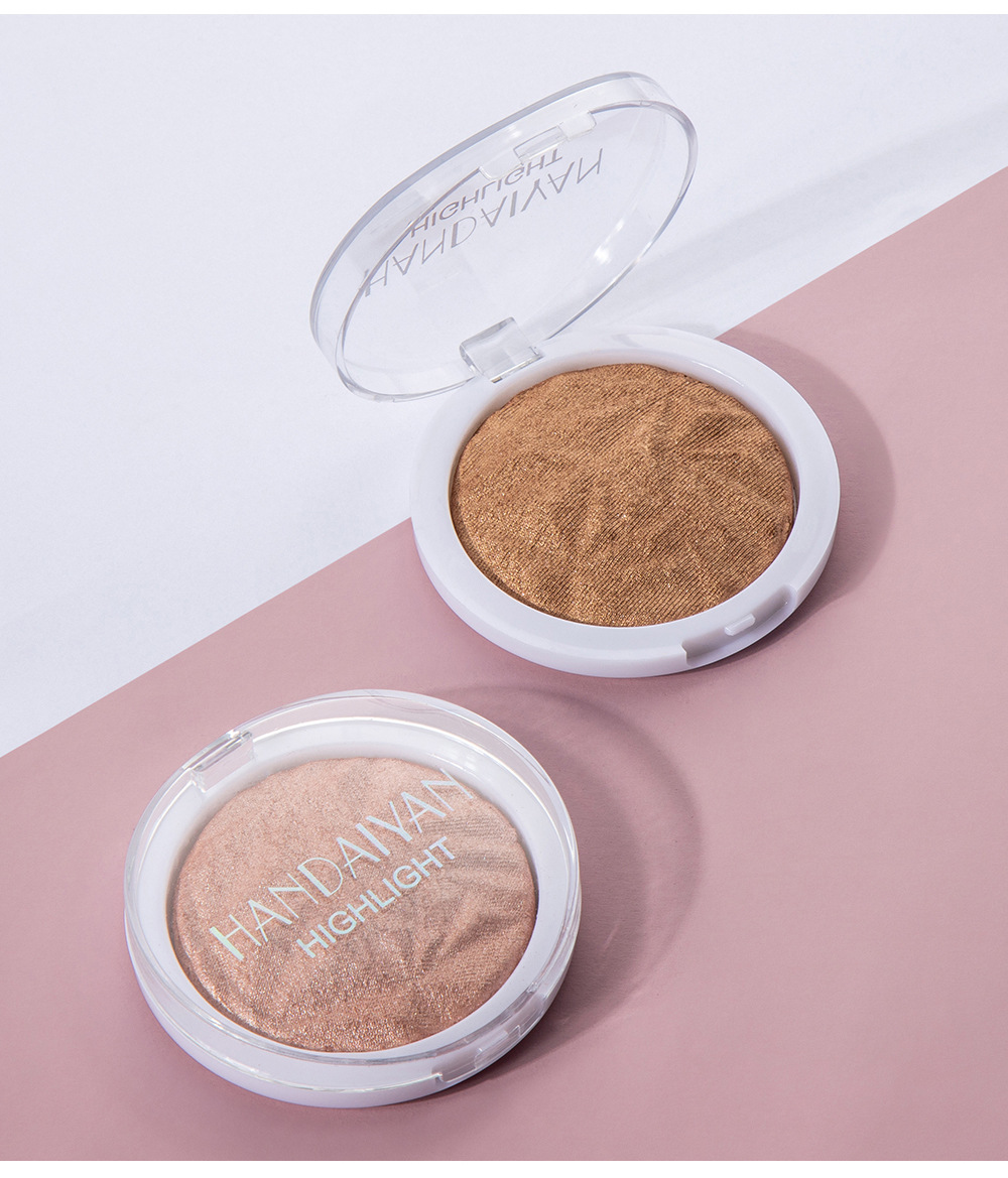 Han Daiyan Cross-Border Makeup Monochrome Diamond Baked Powder Polarized Highlight Powder Long-Lasting Brightening Finishing Shading Highlight Powder Powder