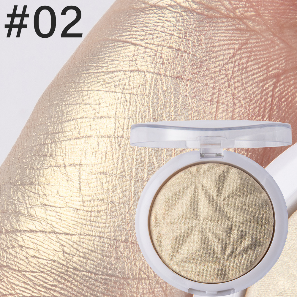 Han Daiyan Cross-Border Makeup Monochrome Diamond Baked Powder Polarized Highlight Powder Long-Lasting Brightening Finishing Shading Highlight Powder Powder