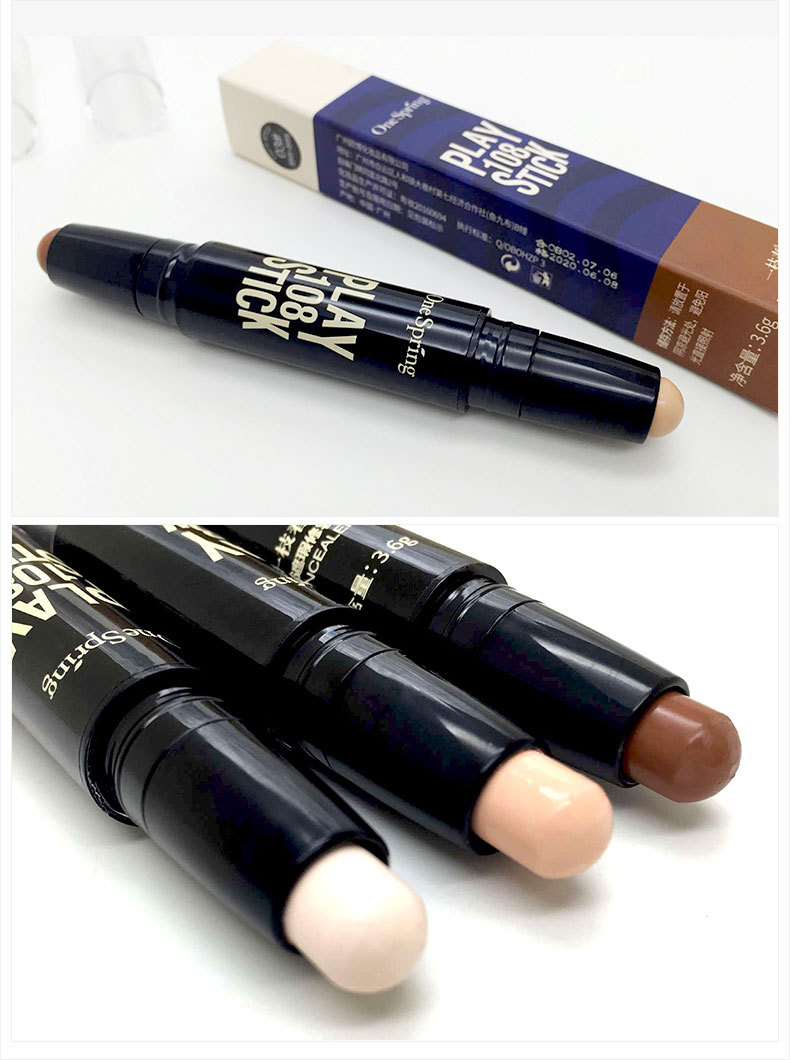 Onespring Double-Headed Contour Stick Modified Nose Shadow Side Shadow Stereo Shadow Highlight Powder Brightening V Face Contour Stick