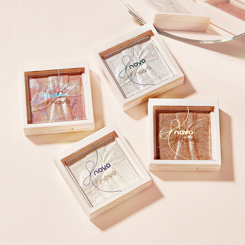 Novo Bowknot Clear Highlight Powder Delicate Brightening Skin Color Waterproof Sweat-Proof Long-Lasting Apple Zone Bang Bang Three-Dimensional