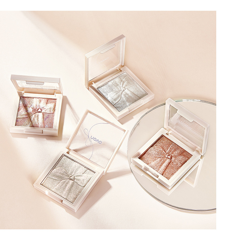 Novo Bowknot Clear Highlight Powder Delicate Brightening Skin Color Waterproof Sweat-Proof Long-Lasting Apple Zone Bang Bang Three-Dimensional