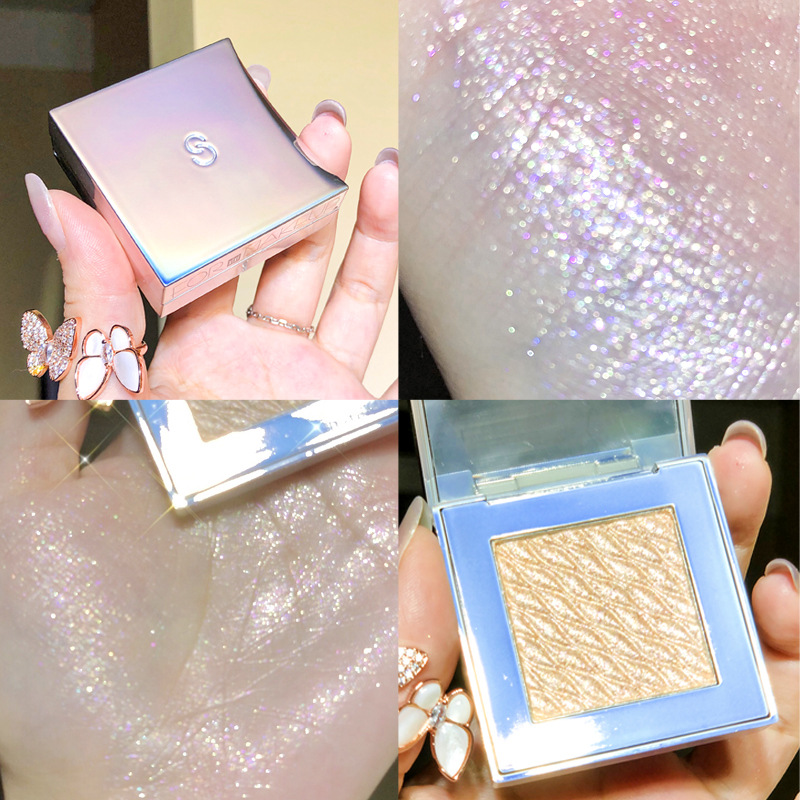 Xixi Ginger Highlight Powder Glitter Face Brightening Lasting Repair Three-Dimensional Natural Crouching Silkworm Diamond Fairy Highlight