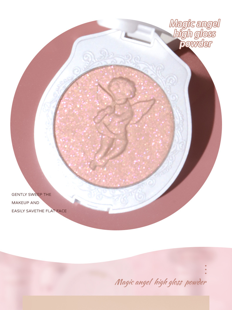 Hojo Magic Light Angel Highlight Powder Diamond Fine Powder Brightening Nose Shadow Three-Dimensional Repair Pearlescent Face Clavicle Mashed Potatoes