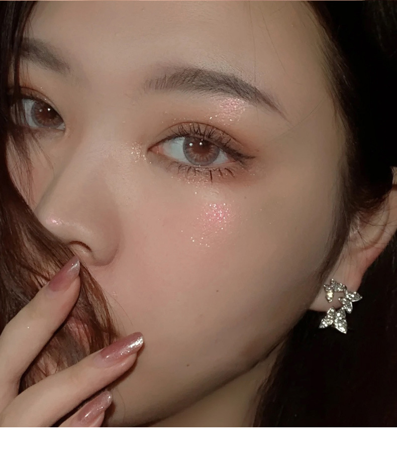 Jomeel Dream Face Repair Highlight Powder Flowers Flash Highlight Brightening Cheek Decoration Facial Features with Brush JO-11