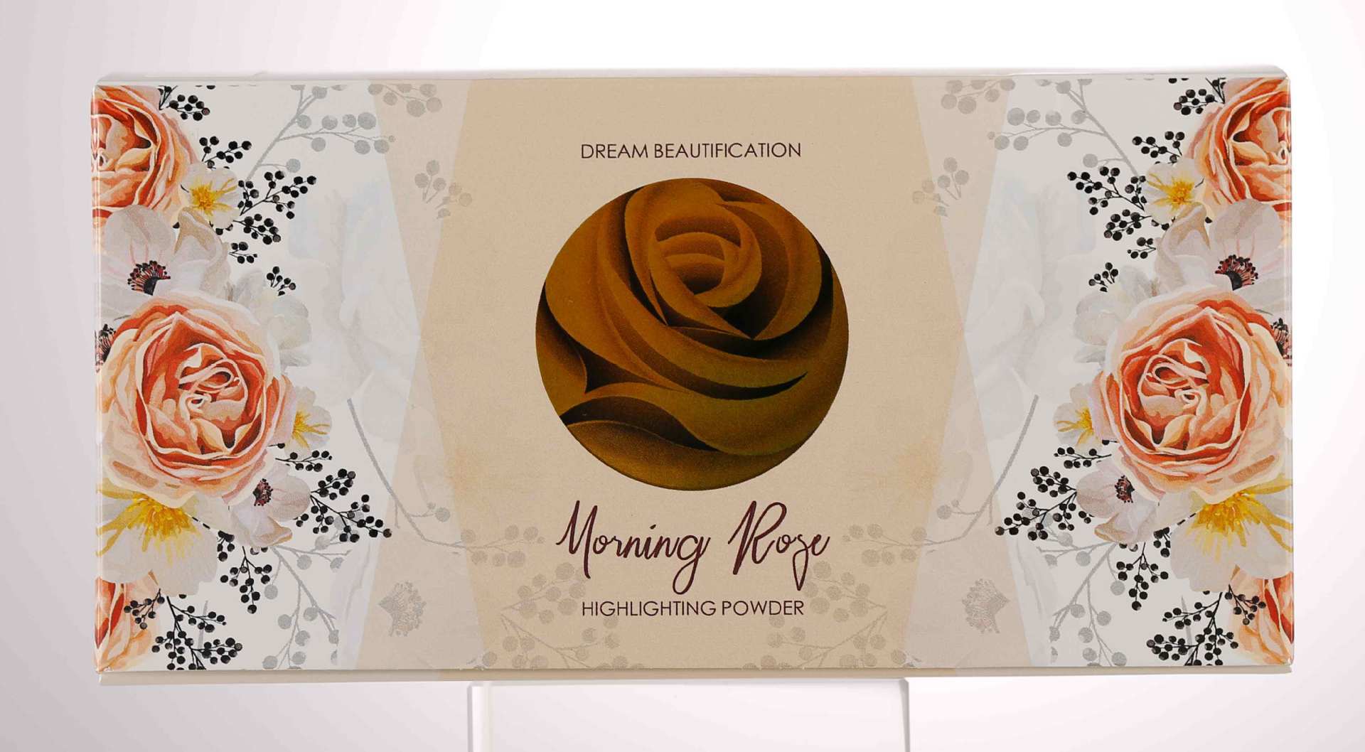 Jomeel Dream Face Repair Highlight Powder Flowers Flash Highlight Brightening Cheek Decoration Facial Features with Brush JO-11
