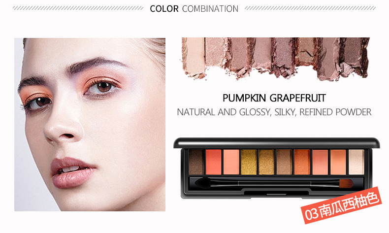 Bioaqua Stereo Natural Tri-Color Eyebrow Powder Highlight Powder Not Smudge Eyebrow Pencil Manufacturer Eye Shadow Plate Makeup