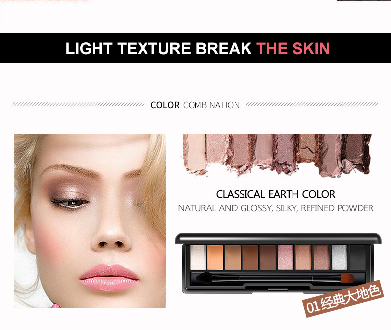 Bioaqua Stereo Natural Tri-Color Eyebrow Powder Highlight Powder Not Smudge Eyebrow Pencil Manufacturer Eye Shadow Plate Makeup