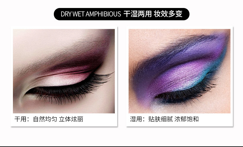 Bioaqua Stereo Natural Tri-Color Eyebrow Powder Highlight Powder Not Smudge Eyebrow Pencil Manufacturer Eye Shadow Plate Makeup