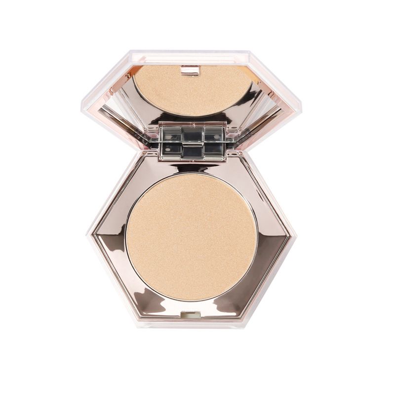 M6005 Diamond Highlight Powder MINSHZEE Contour Compact Brightening Powder Fairy Mashed Potatoes Shimmering Powder Shimmer Unicorn