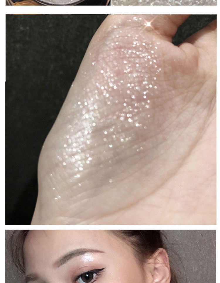 M6005 Diamond Highlight Powder MINSHZEE Contour Compact Brightening Powder Fairy Mashed Potatoes Shimmering Powder Shimmer Unicorn