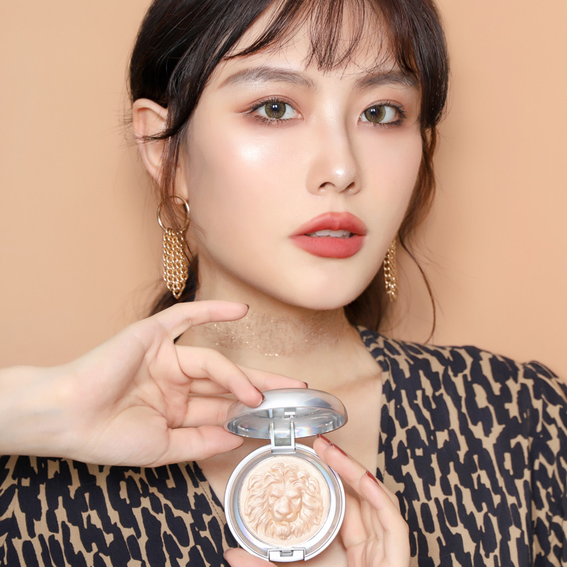 Original Painter Highlight Powder Glitter Brightening Natural Three-Dimensional Nose Shadow Side Shadow Relief Lion Ginger Highlight Contour Compact