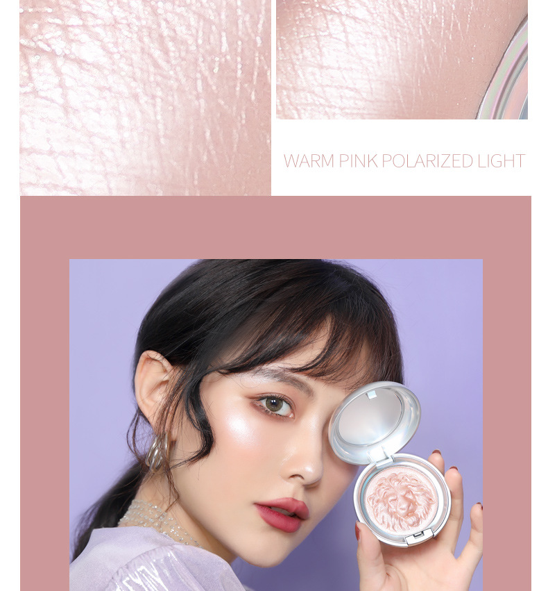 Original Painter Highlight Powder Glitter Brightening Natural Three-Dimensional Nose Shadow Side Shadow Relief Lion Ginger Highlight Contour Compact