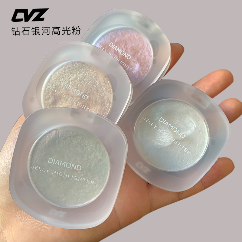 CVZ Diamond Galaxy Highlight Powder Face Brightening Three-Dimensional Repair Mashed Potatoes Natural Glitter Unicorn Fairy Plate