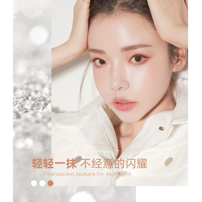 Klo2178 Kulio Starlight Diamond Shining Highlight Powder Light Feeling Brightening Skin Repair Three-Dimensional Clear Shiny Easy to Carry