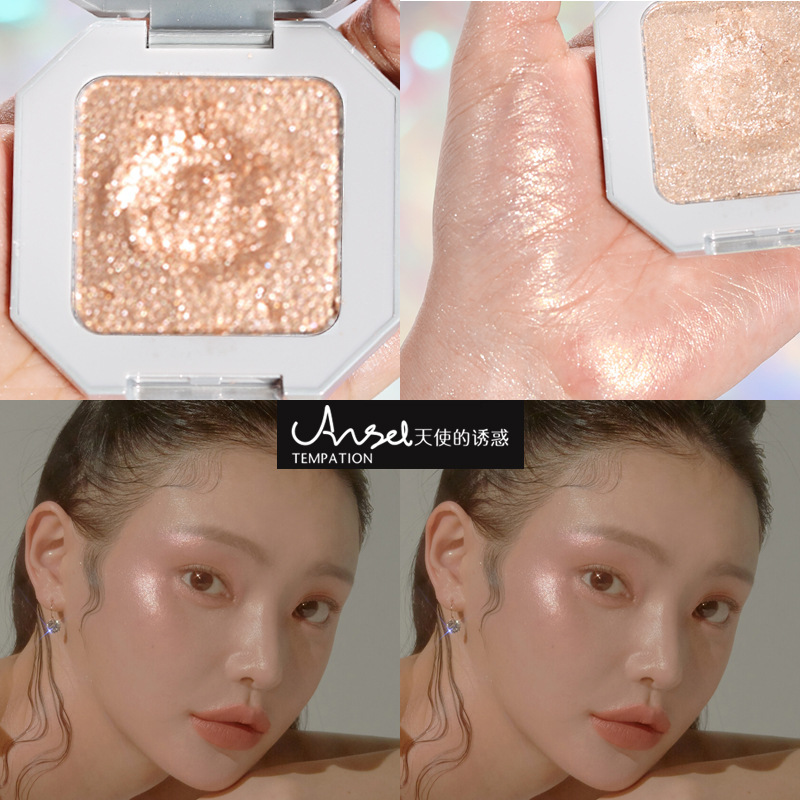 The Temptation of an Angel Diamond Highlight Powder Bright Repair Three-Dimensional Natural Crouching Silkworm Three-Dimensional Water Light Muscle Mashed Potatoes Glitter
