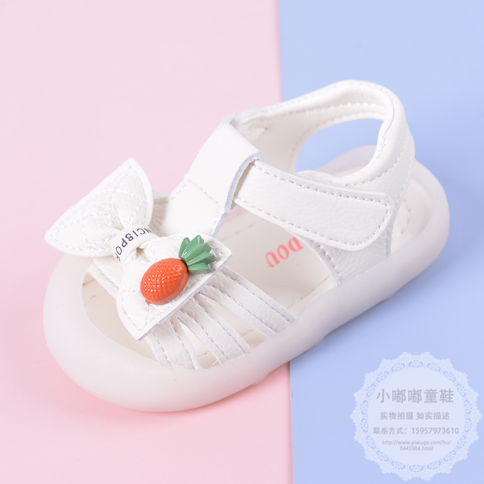 Baby Girl Summer Princess Sandals Baby Shoes Soft Bottom Closed Toe Toddler Shoes Baby Girl 1-3 Years Old Children&#039;s Shoes