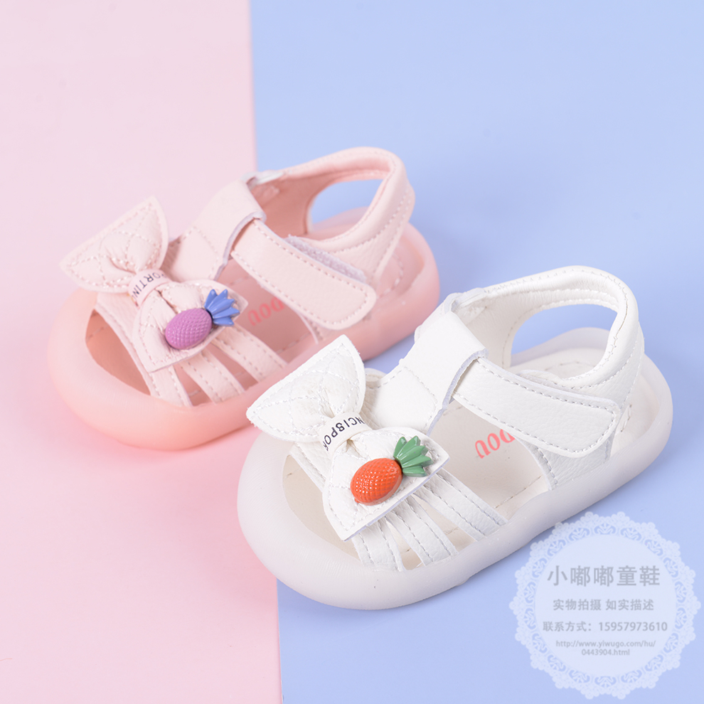 Baby Girl Summer Princess Sandals Baby Shoes Soft Bottom Closed Toe Toddler Shoes Baby Girl 1-3 Years Old Children&#039;s Shoes
