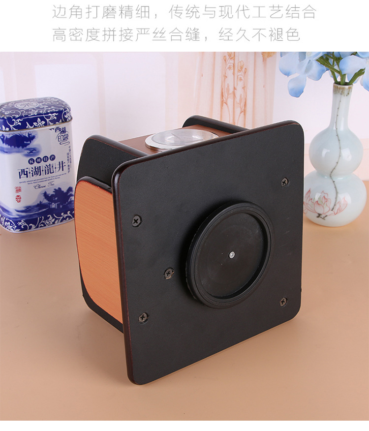 Supply High-Grade Wooden Multi-Functional Assemblage Zone Clock Storage Pencil Vase Decoration Creative Desktop Stationery Storage Box