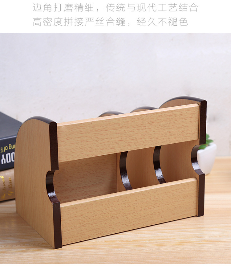 Supply Creative with Clock Desktop Storage Pencil Vase Decoration Wooden Multi-Functional Remote Control Rack Storage Tool Wholesale Supply Creative with Clock Desktop Storage Pencil Vase Decoration Wooden Multi-Functional Remote Control Rack Storage Tool Wholesale