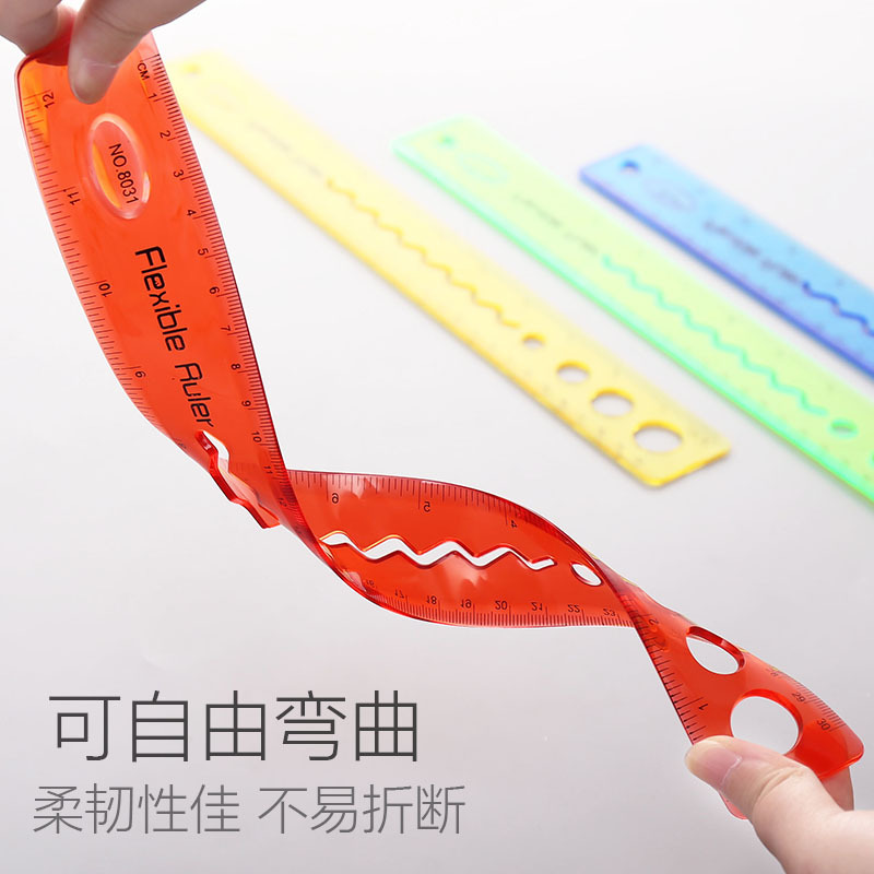 Measuring Tape Children Student Stationery 30cm Ruler Foldable Multifunctional School Supplies Wholesale Measurement Measuring Tape Wholesale