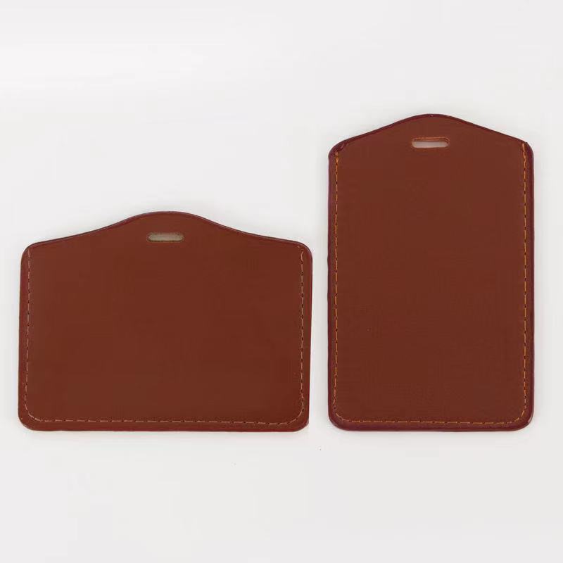 Leather Chest Card Cover Imitation Leather ID Card Holder Employee Name Tag Access Card Lanyard Work Permit Tag Student School Card Holder Leather Chest Card Cover Imitation Leather ID Card Holder Employee Name Tag Access Card Lanyard Work Permit Tag Student School Card Holder