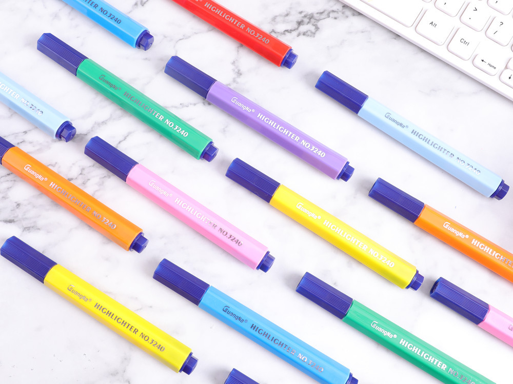 Wide range of 3240 color highlighters set for students with marker pens, candy color markers, flash pens, bold highlights