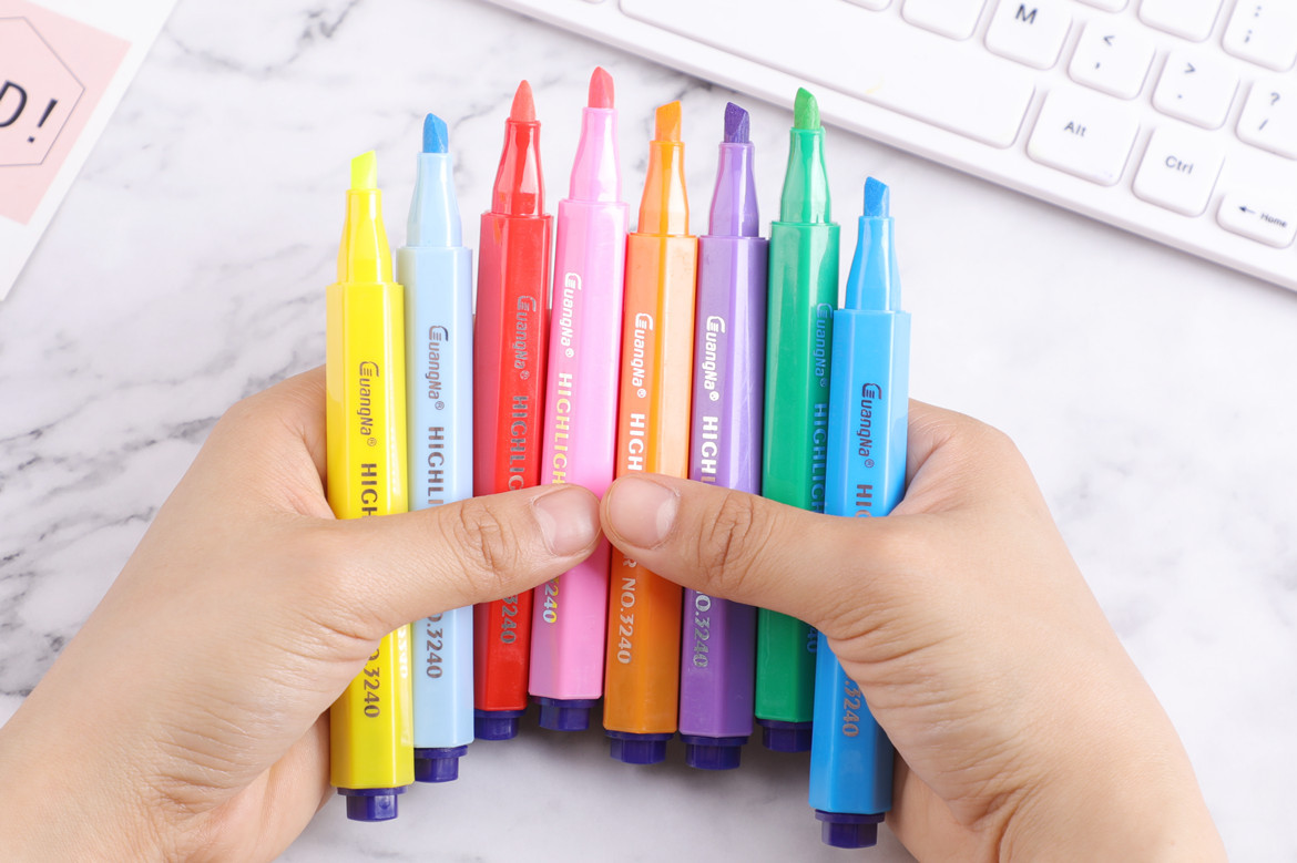 Wide range of 3240 color highlighters set for students with marker pens, candy color markers, flash pens, bold highlights
