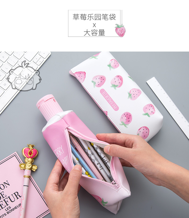 Douyin with web celebrity pencil box nb large capacity female students toothpaste pencil bag in Chesapeake express stationery supplies