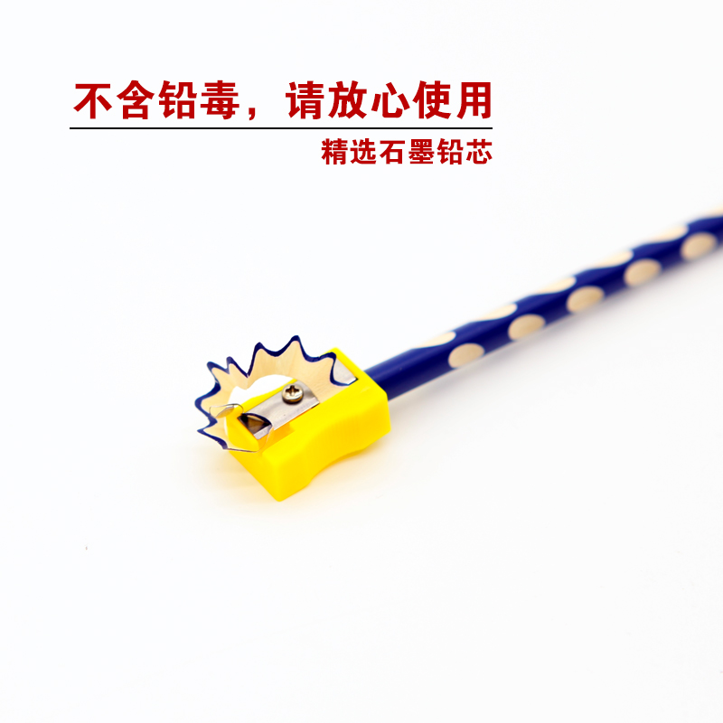 Yingzhi 2B Groove Pencil Student Triangle Wood Pencil Positive Posture Children&#039;s Posture Correction Groove Pencil 30 PCs/Bag