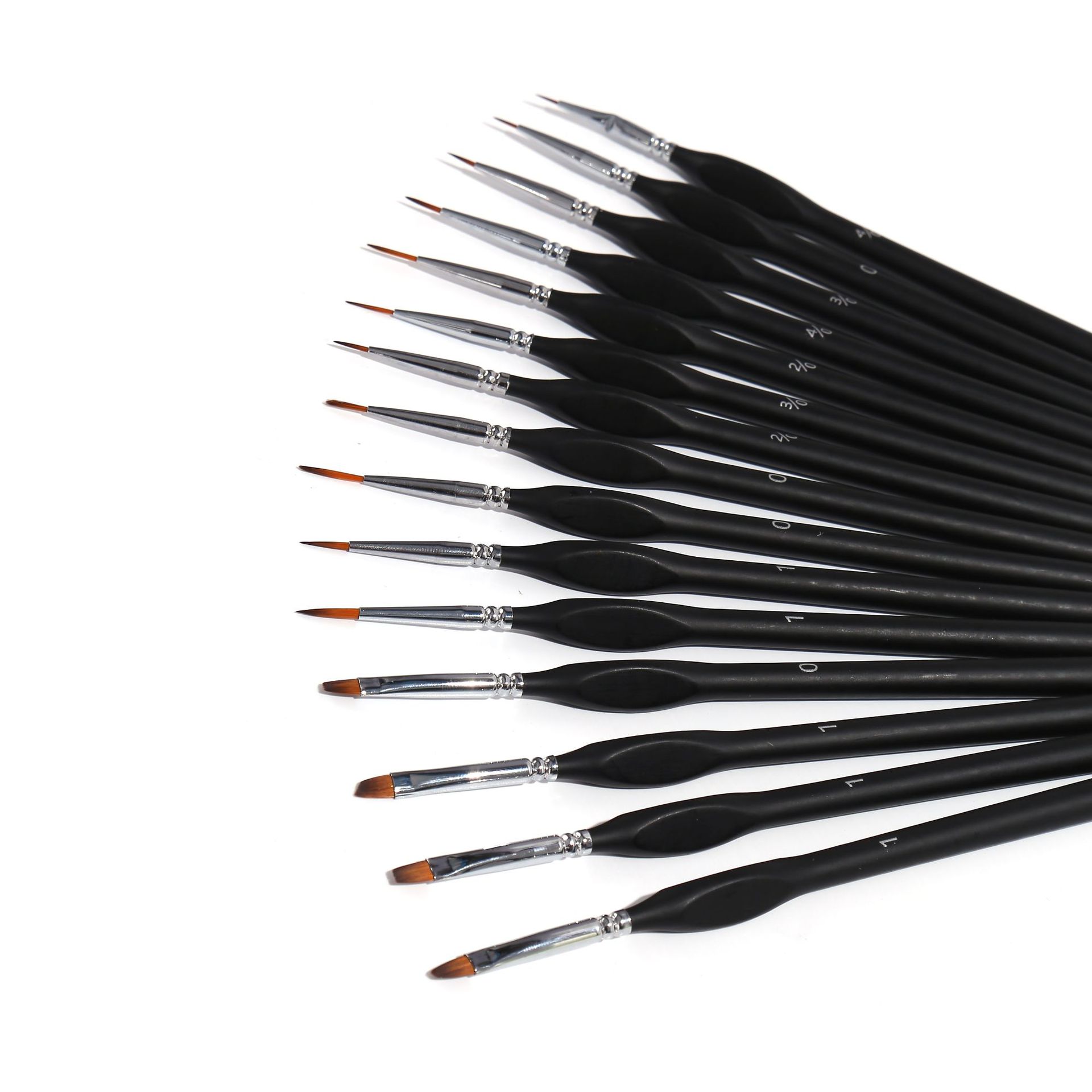 Factory Direct Supply Cross-Border Stroke Delineating Writing Brush 15 Pieces Hook Line Pen Black Pen Holder Watercolor Hand Painted Edge Marking Pen