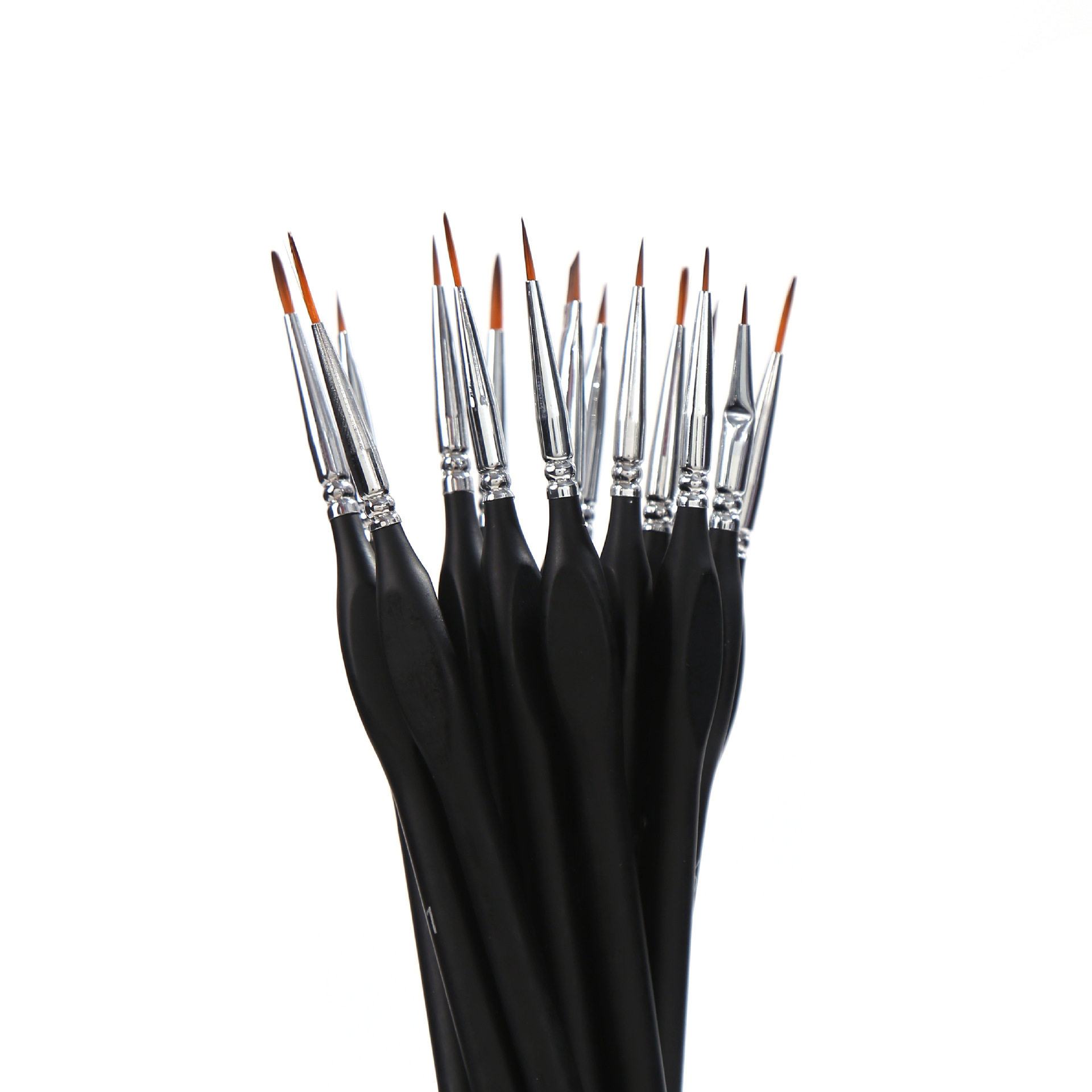 Factory Direct Supply Cross-Border Stroke Delineating Writing Brush 15 Pieces Hook Line Pen Black Pen Holder Watercolor Hand Painted Edge Marking Pen