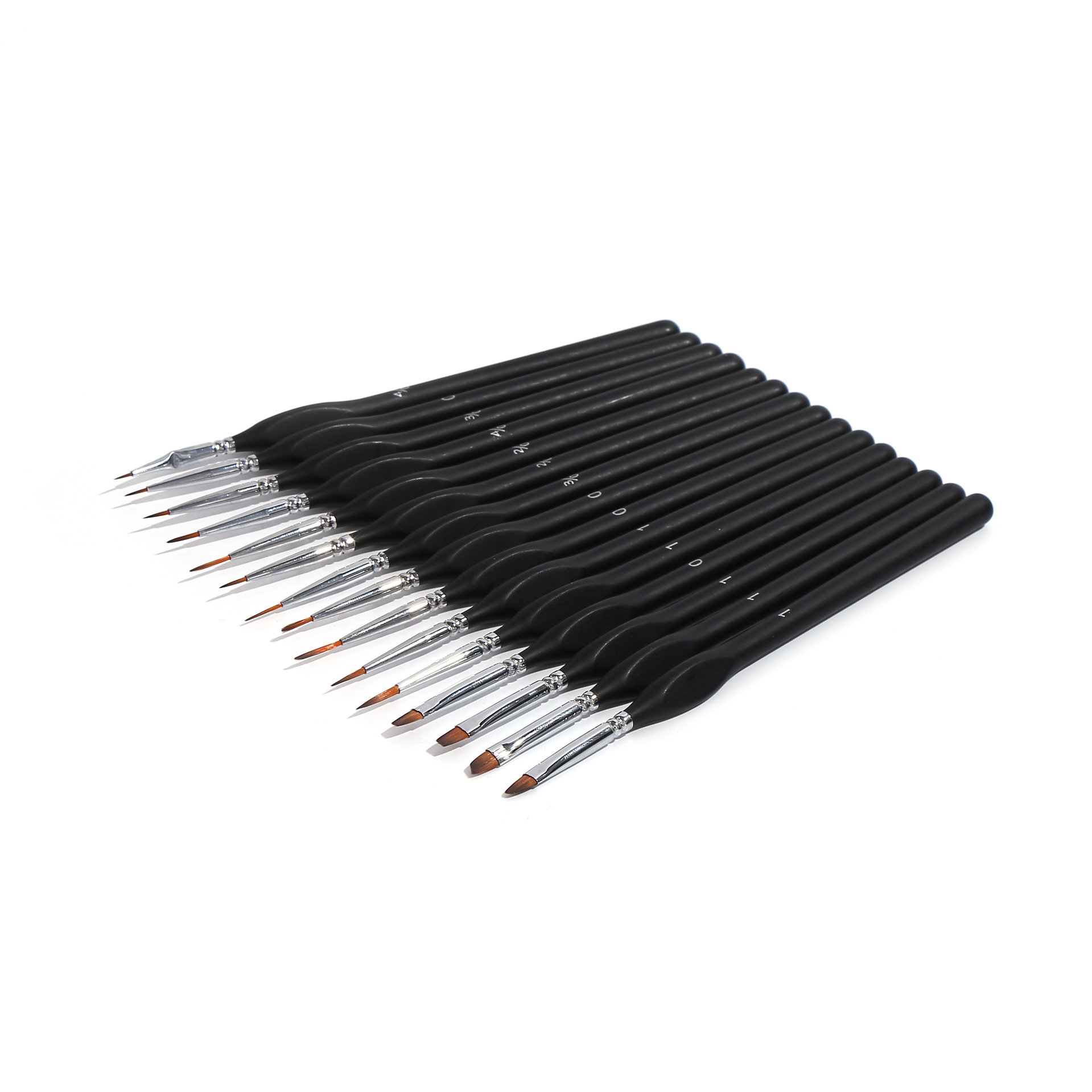 Factory Direct Supply Cross-Border Stroke Delineating Writing Brush 15 Pieces Hook Line Pen Black Pen Holder Watercolor Hand Painted Edge Marking Pen