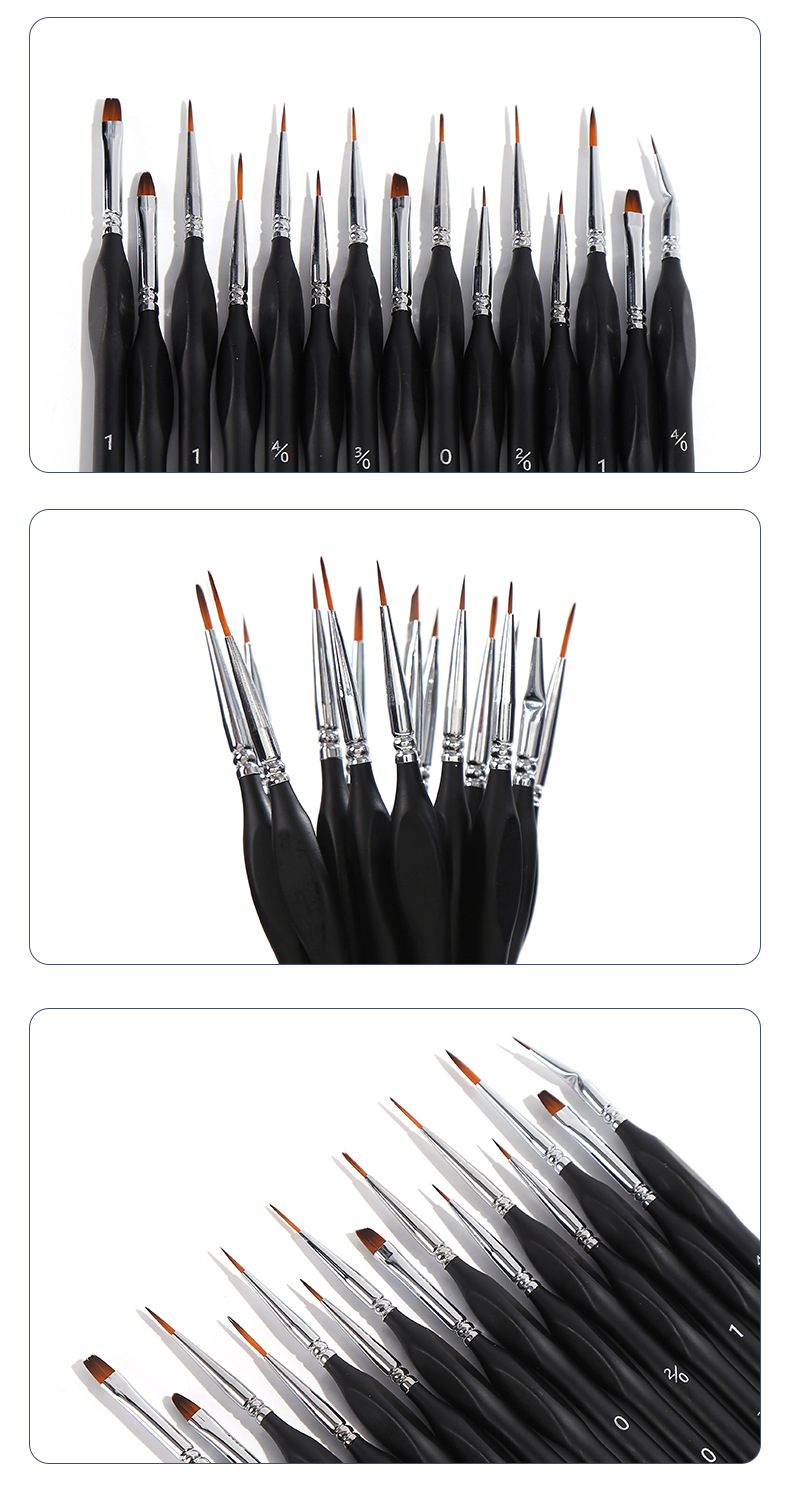 Factory Direct Supply Cross-Border Stroke Delineating Writing Brush 15 Pieces Hook Line Pen Black Pen Holder Watercolor Hand Painted Edge Marking Pen Factory Direct Supply Cross-Border Stroke Delineating Writing Brush 15 Pieces Hook Line Pen Black Pen Holder Watercolor Hand Painted Edge Marking Pen