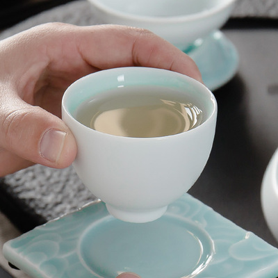 Dragon Phoenix Couple Cups Kiln Baked Master Cup Tianmu Rabbit Hair Writing Brush Large Single Cup Pu'er Kung Fu Tea Cup Dragon Phoenix Couple Cups Kiln Baked Master Cup Tianmu Rabbit Hair Writing Brush Large Single Cup Pu'er Kung Fu Tea Cup