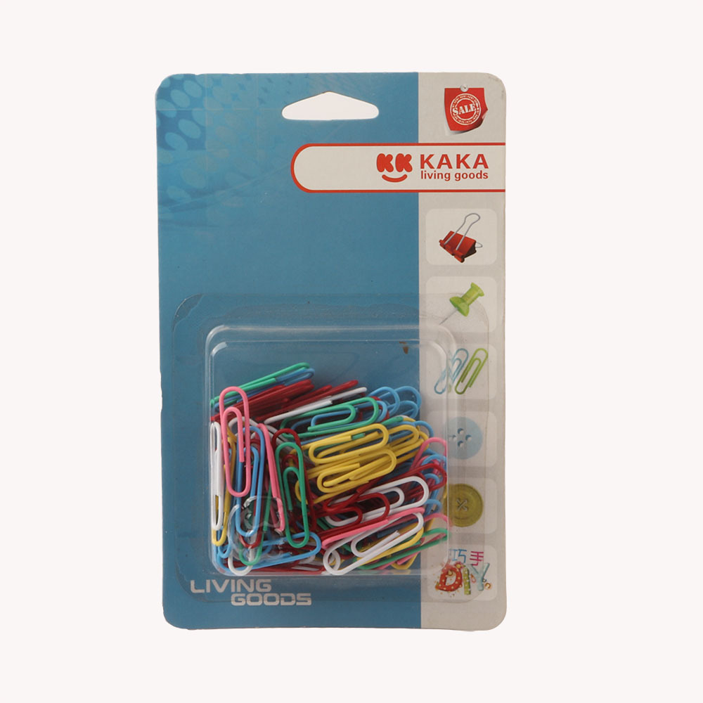 Manufacturer direct selling color plastic coated creative specially-shaped paper clip nickel-plated silver paper clip 28mm cross-border special supply