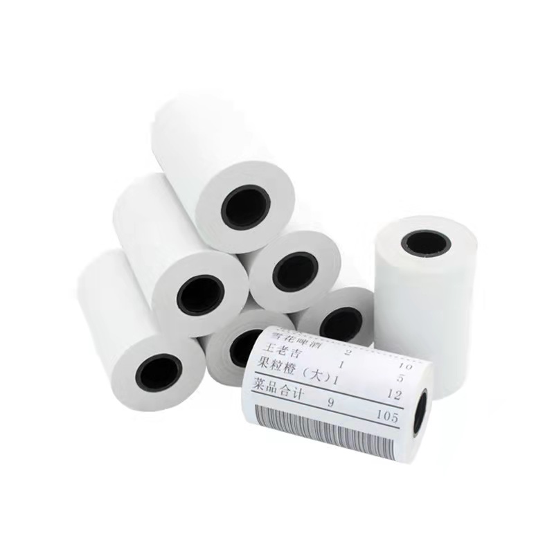 Factory Production Thermal Paper Roll 57*50 Thermosensitive Paper 57mm Supermarket Queuing Number Receipt Paper Takeaway Printing Paper