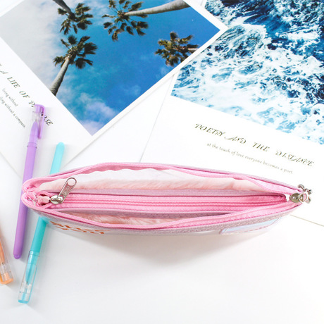 Jin Shangri - la department pen bag getting simple Ins lovely large capacity writing case high appearance level of primary school plush pen bag