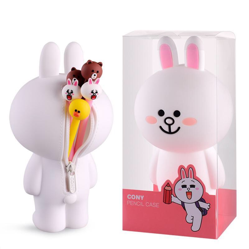 South Korea creative cartoon pen bag silicone creative cartoon pen bag large capacity children's writing case storage box custom South Korea creative cartoon pen bag silicone creative cartoon pen bag large capacity children's writing case storage box custom