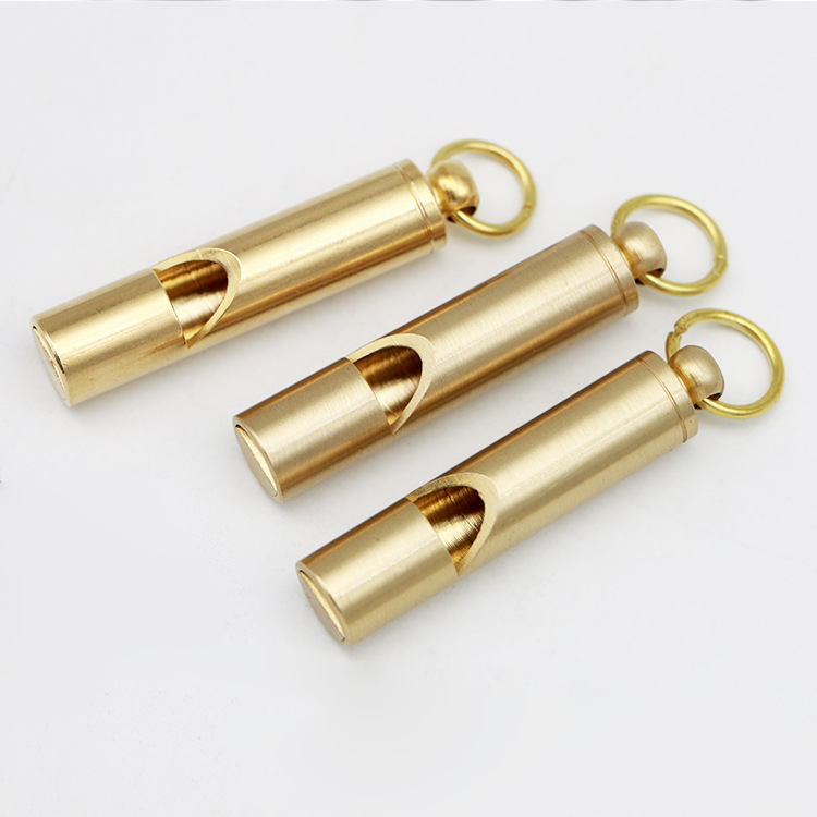 Brass Outdoor Survival Equipment Military Fans&#039; Supplies Retro Referee Brass Whistle Pure Brass Survival Whistle EDC