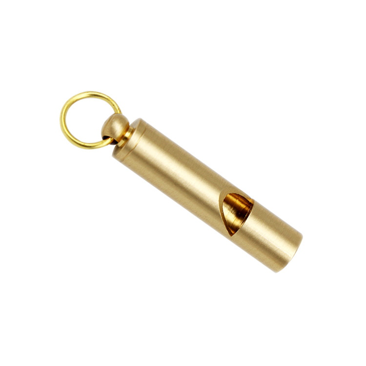 Brass Outdoor Survival Equipment Military Fans&#039; Supplies Retro Referee Brass Whistle Pure Brass Survival Whistle EDC